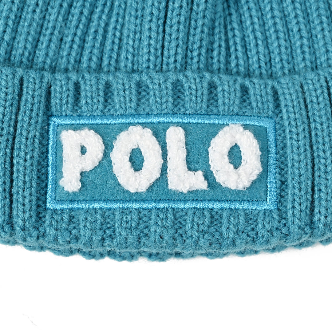 POLOロゴ刺繍ニットキャップ