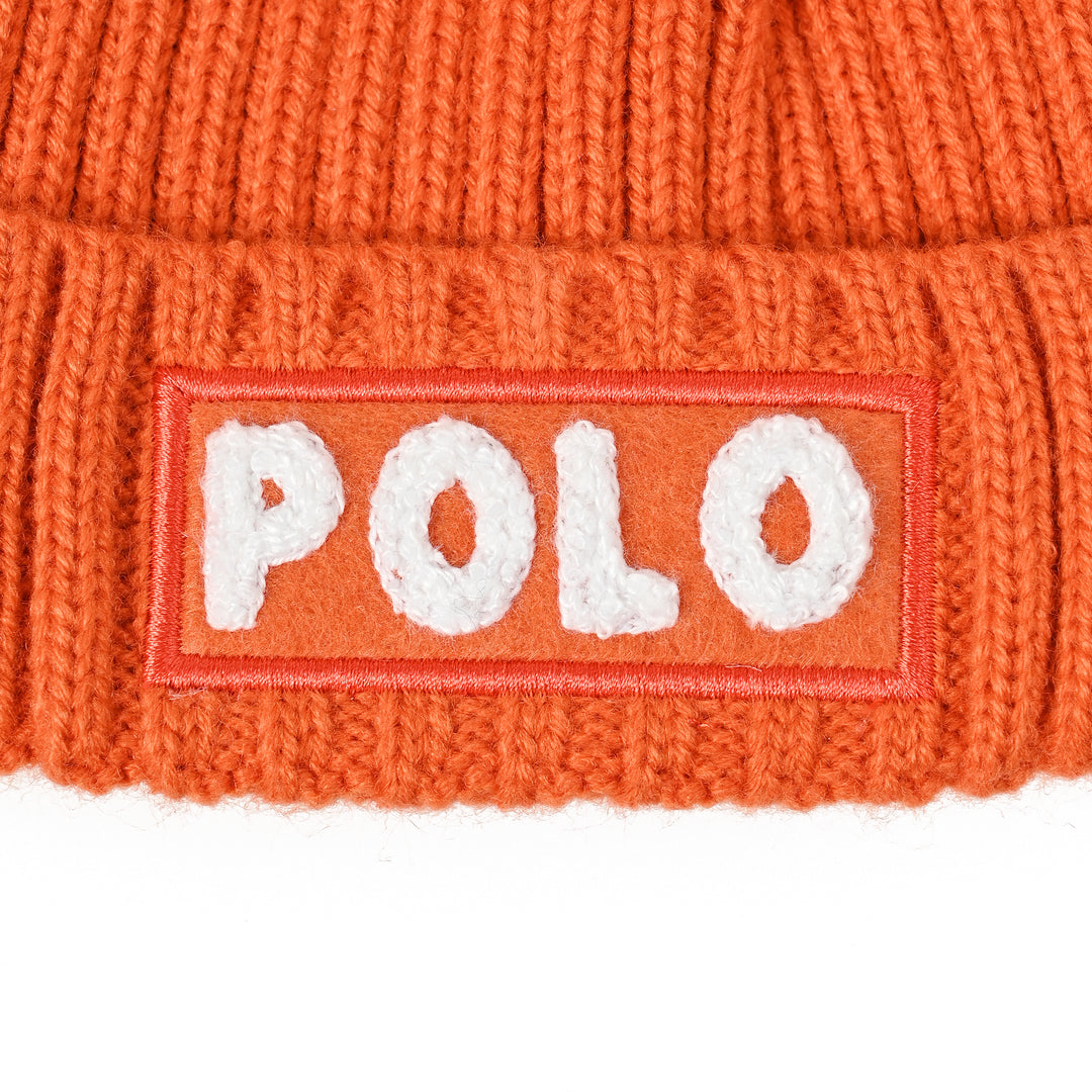 POLOロゴ刺繍ニットキャップ