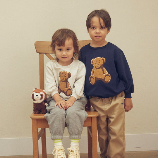 【KIDS】BEAR刺繍裏毛スウェット