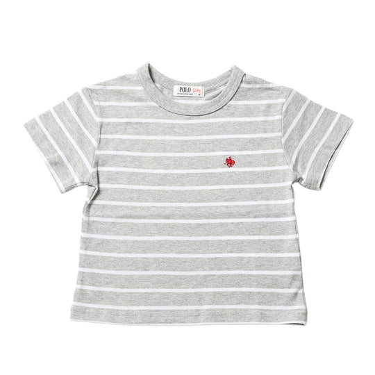 【BABY】プレイヤー刺繍ボーダーTシャツ
