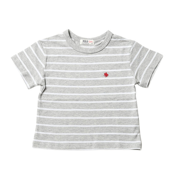 【BABY】プレイヤー刺繍ボーダーTシャツ