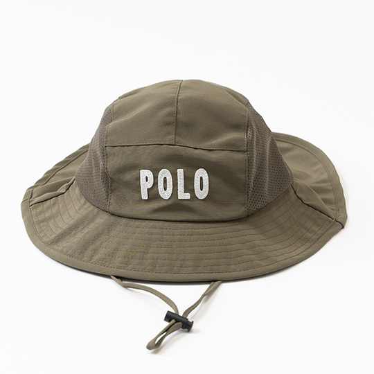 【KIDS】POLOロゴワッペンツバヒロハット