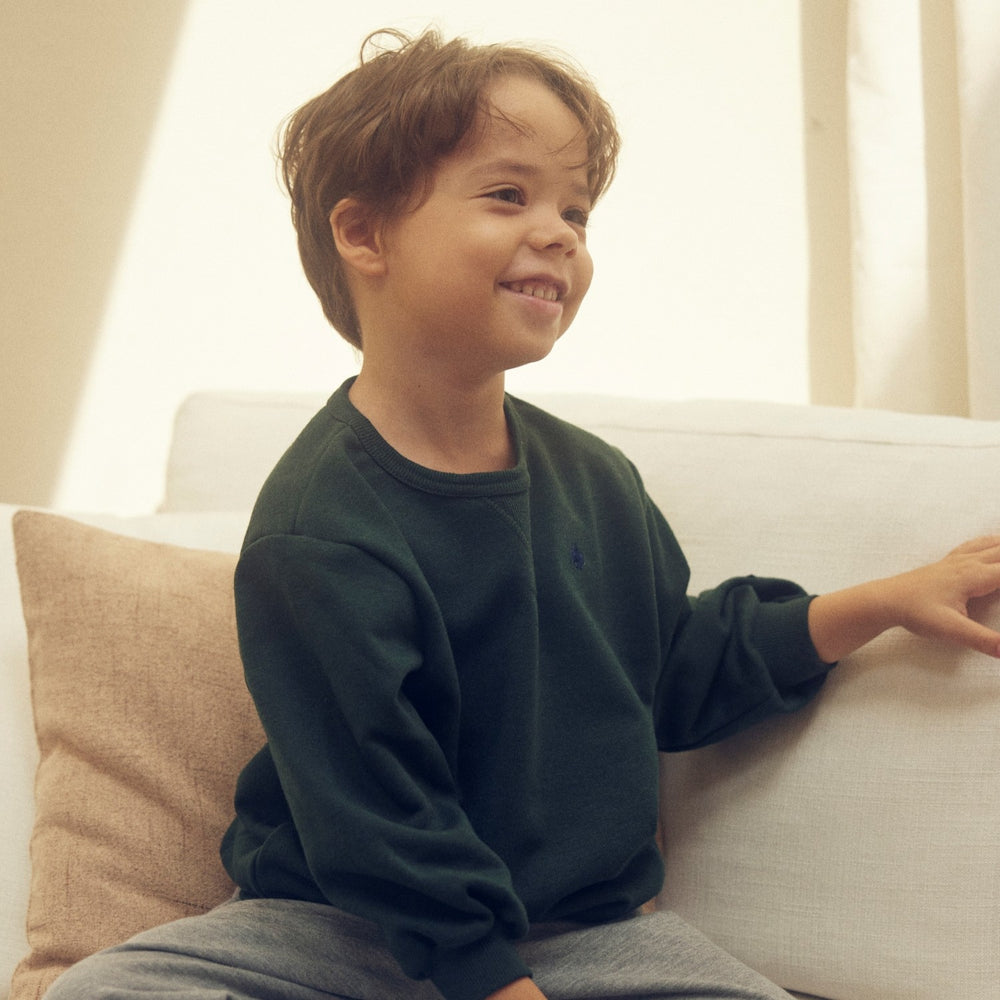 【KIDS】プレイヤー刺繍裏毛スウェット