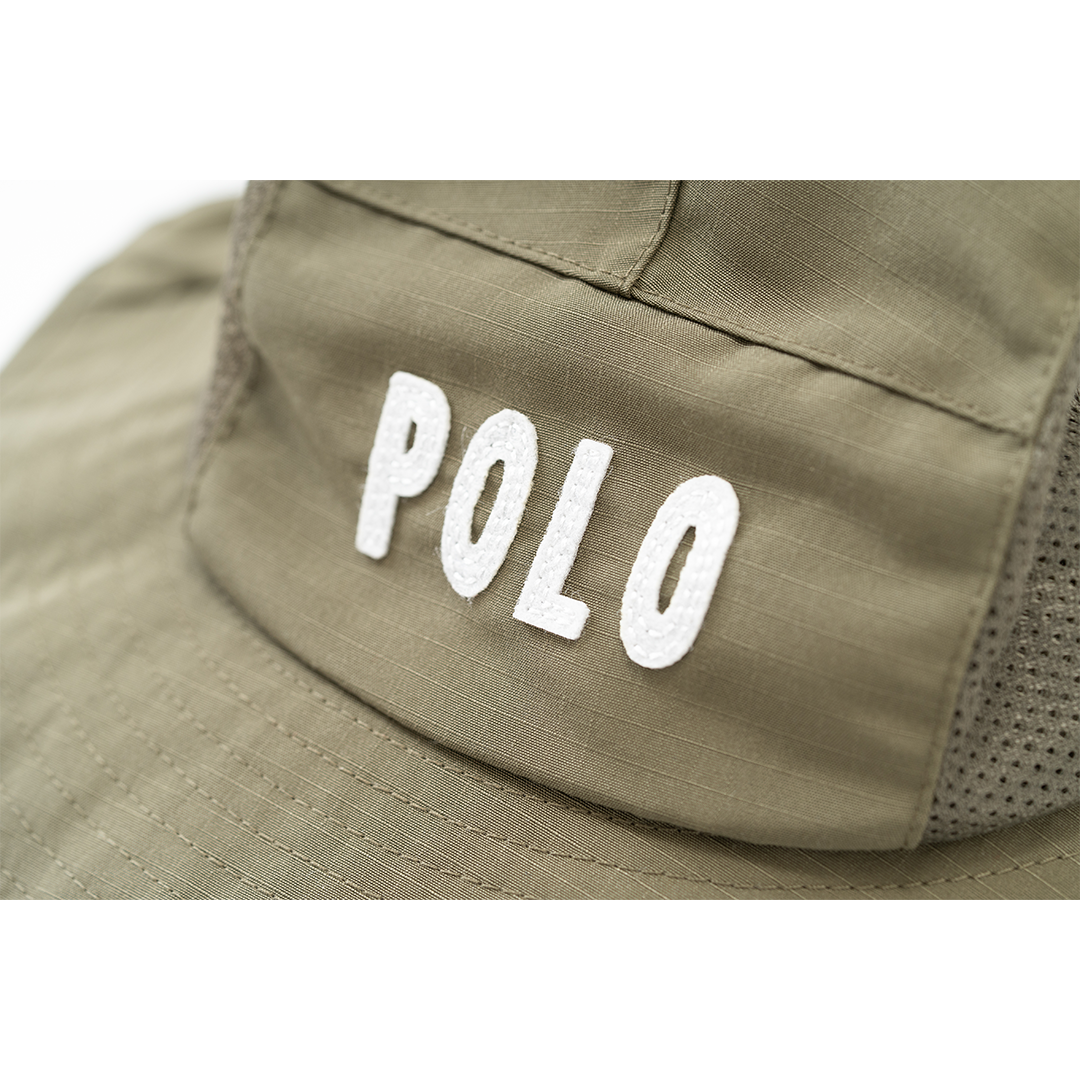 【KIDS】POLOロゴワッペンツバヒロハット