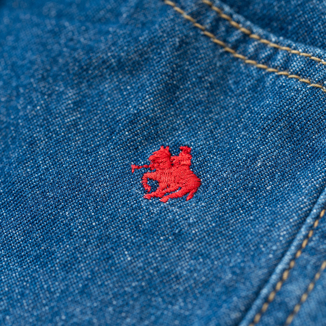 【KIDS】プレイヤー刺繍デニムパンツ