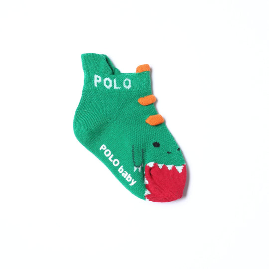 【BABY】【KIDS】３Pソックス　キョウリュウ