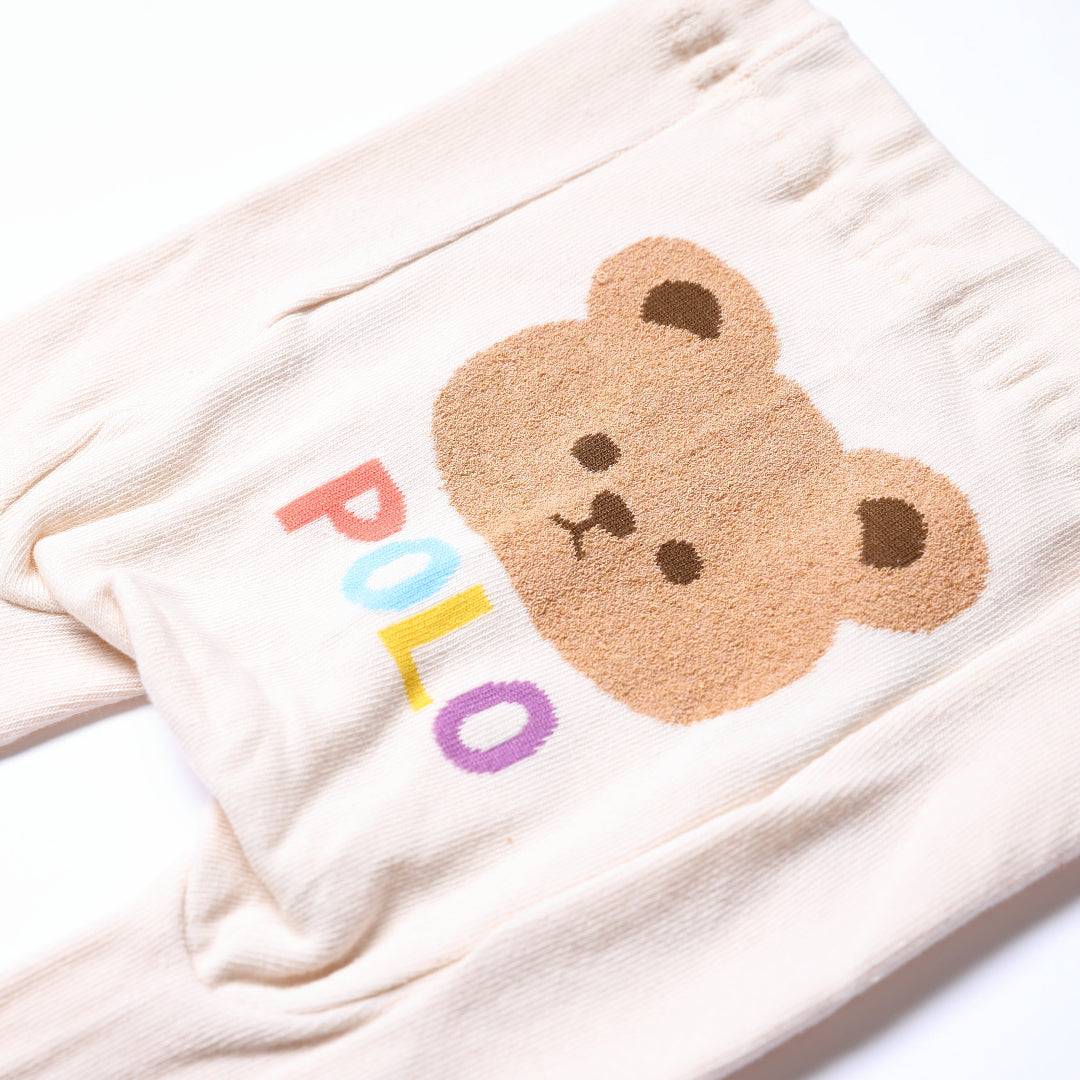 【BABY】のびのびニットパンツ（おしりクマ)
