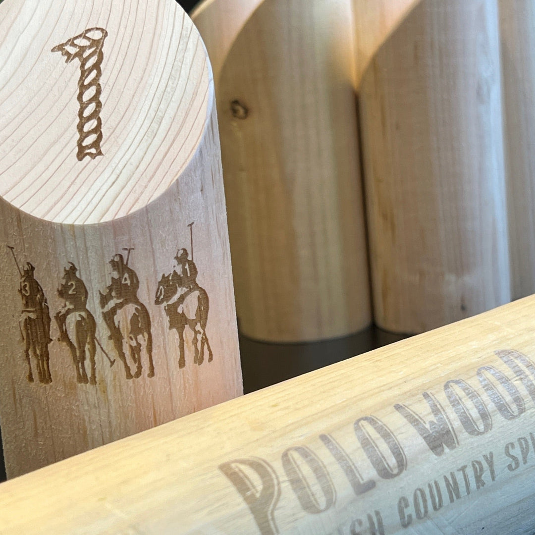 【POLO WOOD】吉野ひのき モルックゲームセット(モルッカーリ、バッグ付きセット)