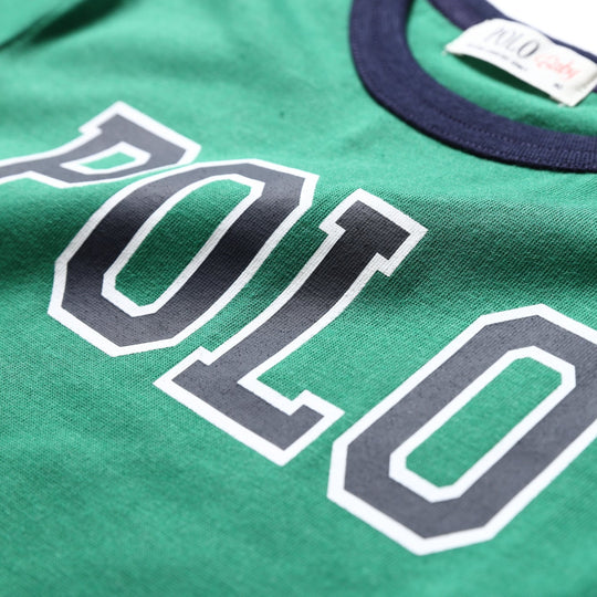 【BABY】POLOロゴ配色バインダーTシャツ