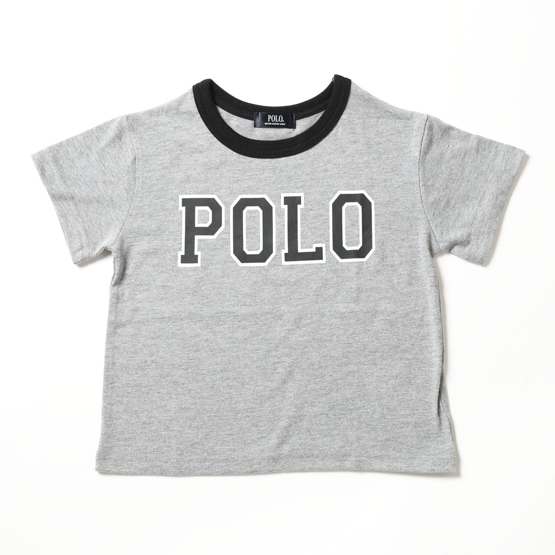【KIDS】POLOロゴ配色バインダーTシャツ