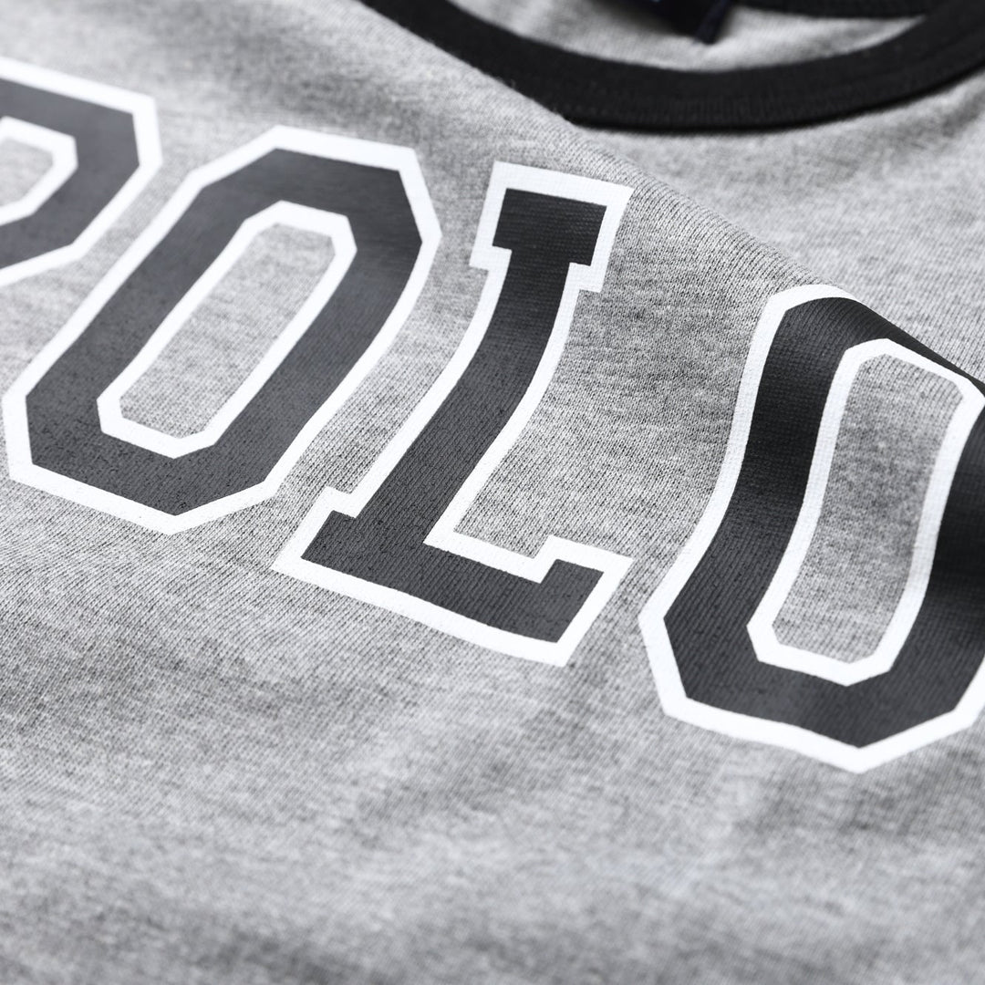 【BABY】POLOロゴ配色バインダーTシャツ