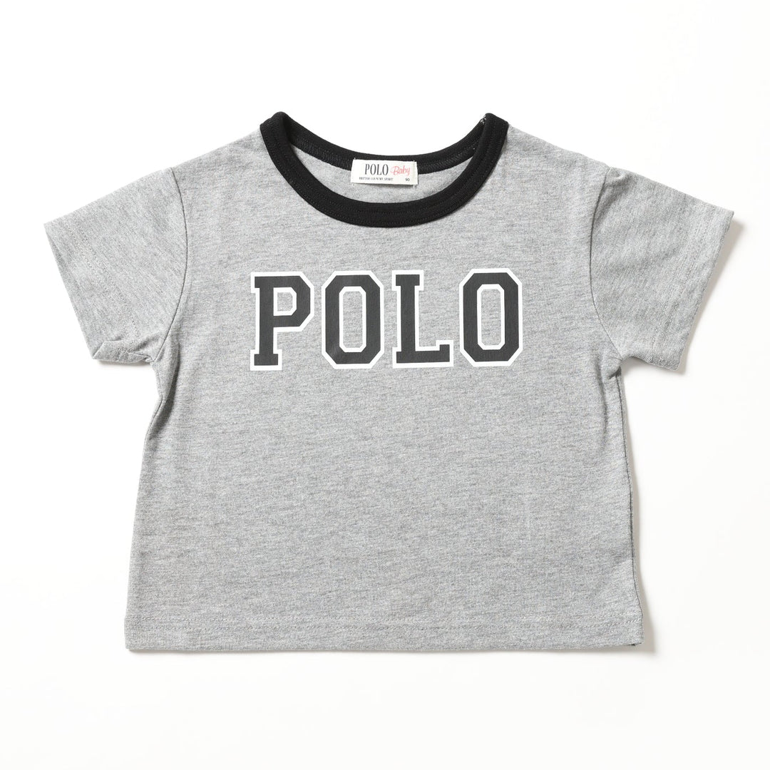 【BABY】POLOロゴ配色バインダーTシャツ