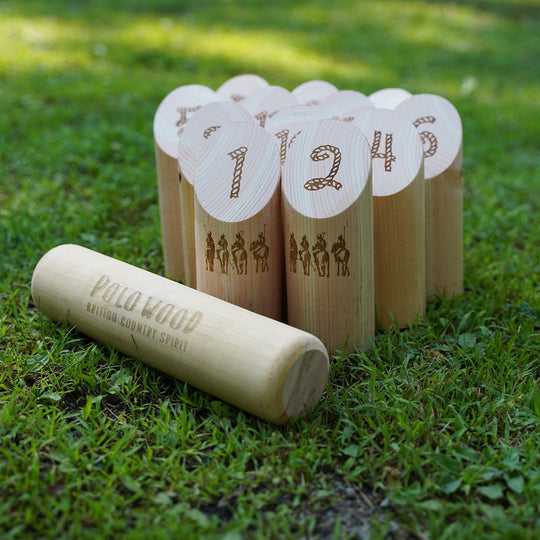 【POLO WOOD】吉野ひのき モルックゲームセット(モルッカーリ、バッグ付きセット)