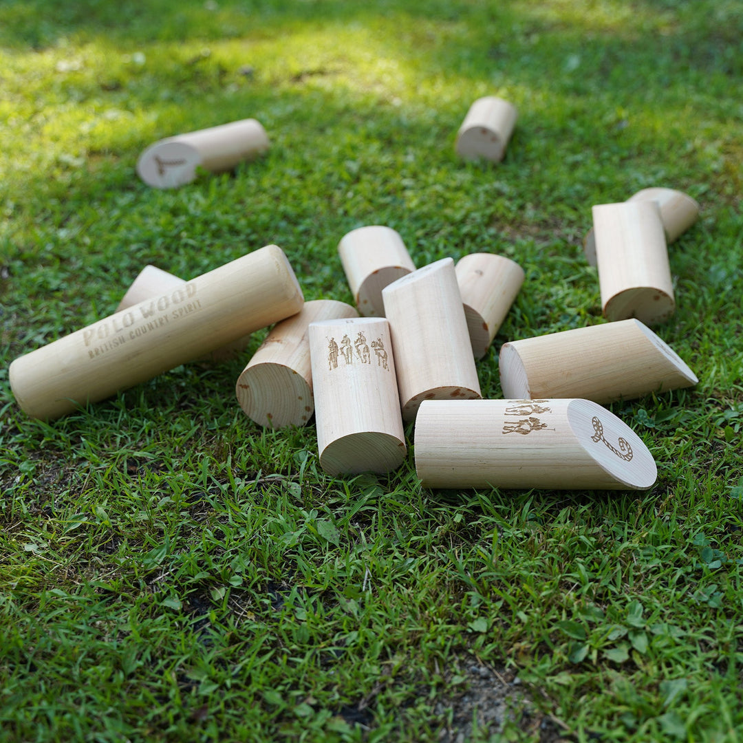 【POLO WOOD】吉野ひのき モルックゲームセット(モルッカーリ、バッグ付きセット)