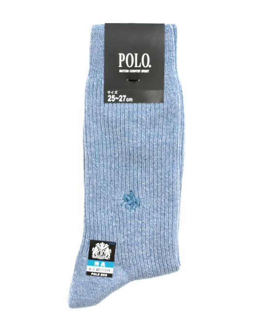 【MEN’S】POLOワンポイントリブソックス