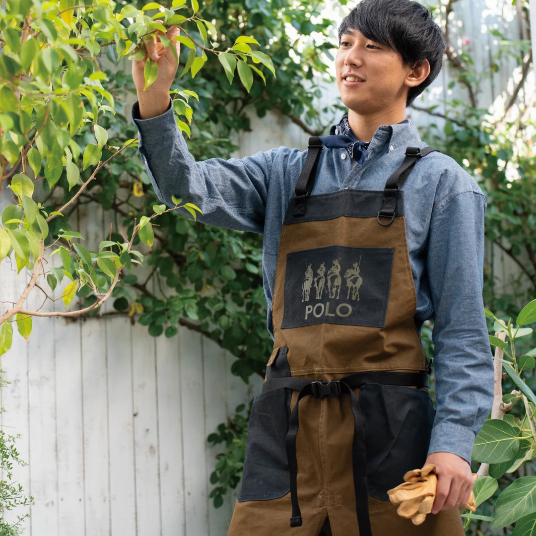 【MEN’S】難燃繊維”モダクリル”アウトドアワークエプロン【POLO】