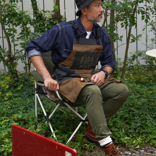 【MEN’S】難燃繊維”モダクリル”アウトドアワークエプロン【POLO】