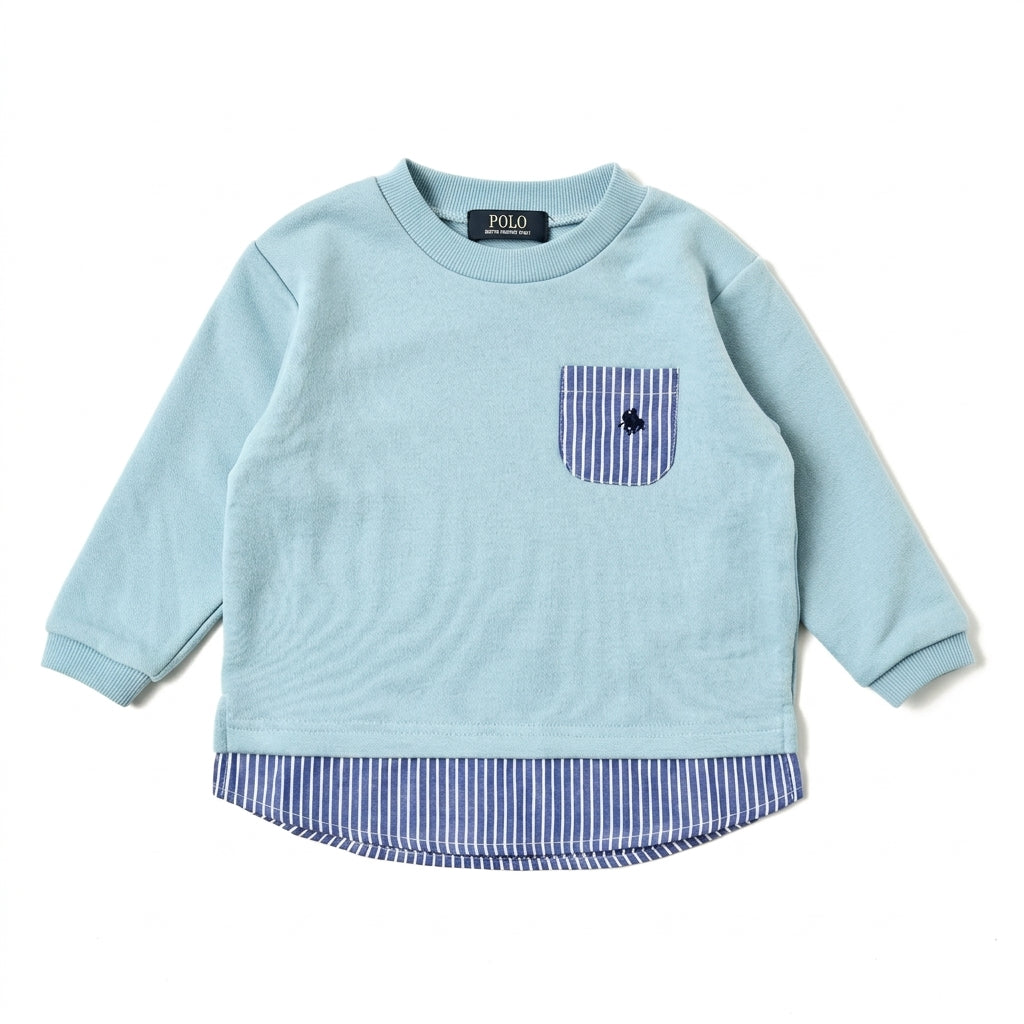 【KIDS】レイヤード風ポケットＴシャツ