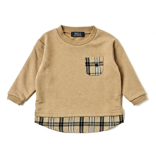 【KIDS】レイヤード風ポケットＴシャツ