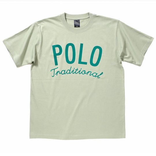 【WOMEN’S】POLOフロッキープリント/6.2オンスTシャツ