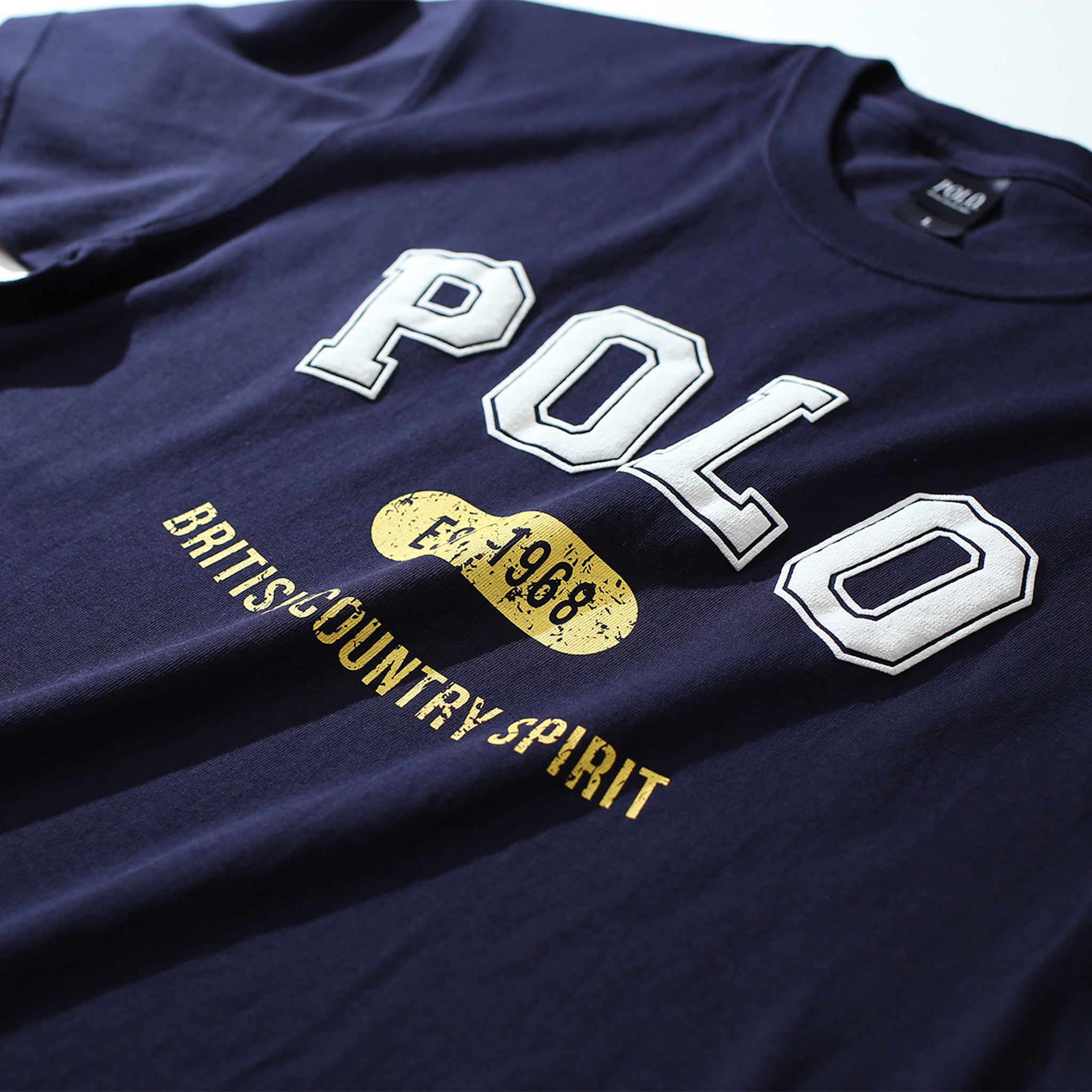 MEN'S】POLOビンテージ調プリント/ヘビーオンスTシャツ – POLO British