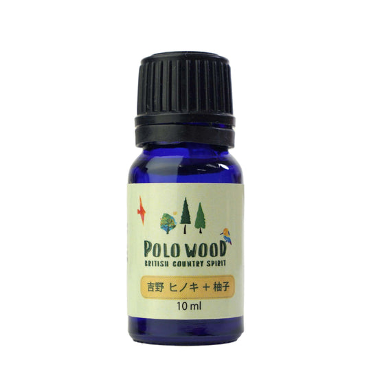 【POLO WOOD】エッセンシャルオイル　吉野ひのき+柚子　10ml