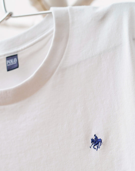 【MEN’S】ワンポイント刺繍クルーネックTシャツ