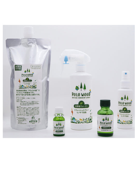 【POLO WOOD】吉野ひのき　ウォータールームミスト 500ml　リフィル